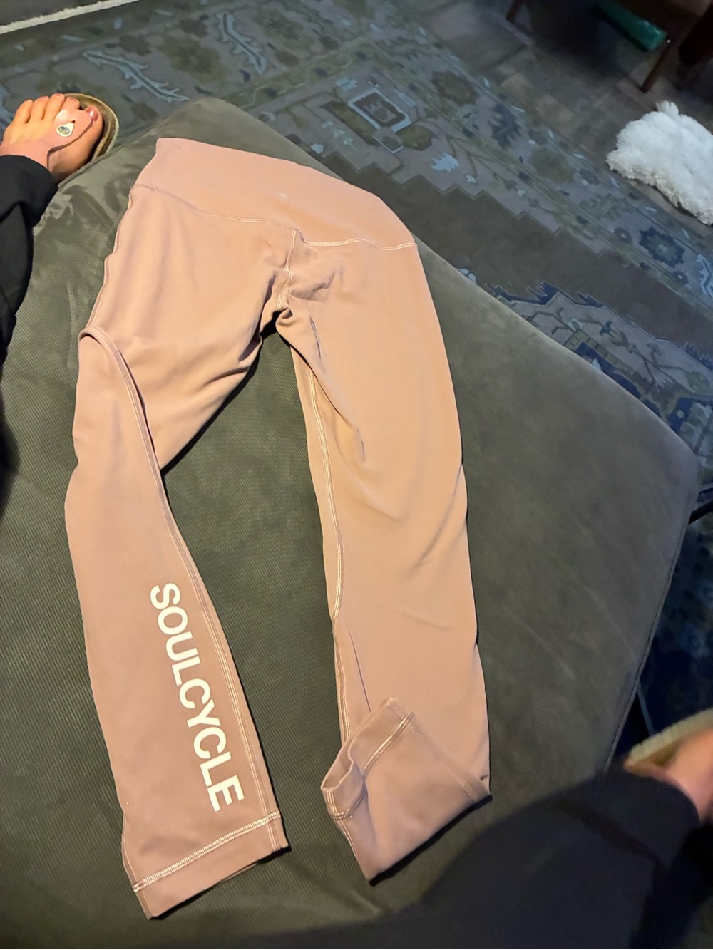 lululemon athletica Mauve/Pink Ankle Leggings with SOULCYCLE Logo